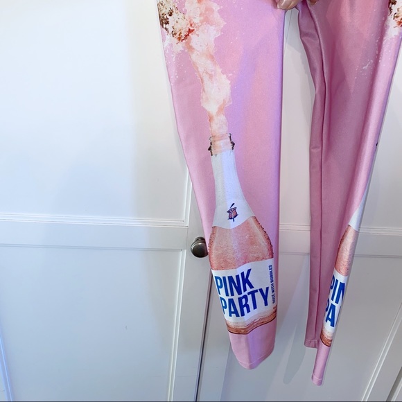 Goldsheep Pants - GoldSheep | Pink Party Champagne Leggings Medium